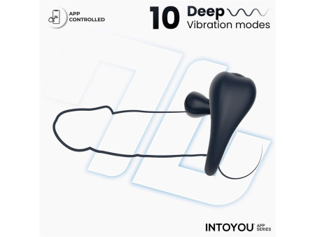 Kenny Anillo Vibrador con Estimulador de Clitoris y APP Azul Oscuro