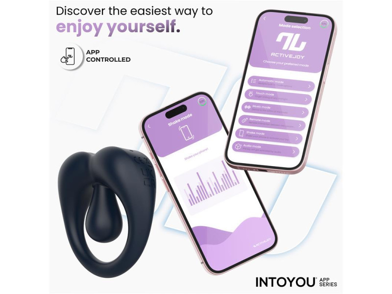 Kenny Anillo Vibrador con Estimulador de Clitoris y APP Azul Oscuro