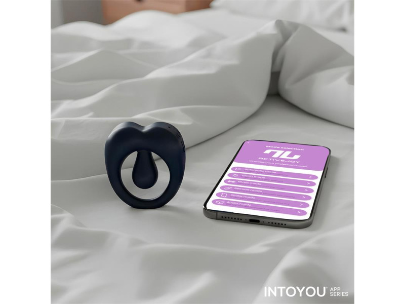 Kenny Anillo Vibrador con Estimulador de Clitoris y APP Azul Oscuro