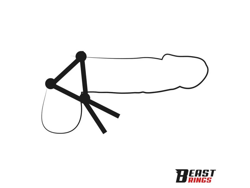 Lasso Anillo para el Pene Silicona Ajustable