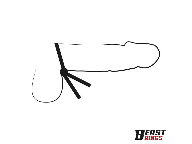 Lasso Anillo para el Pene Silicona Ajustable