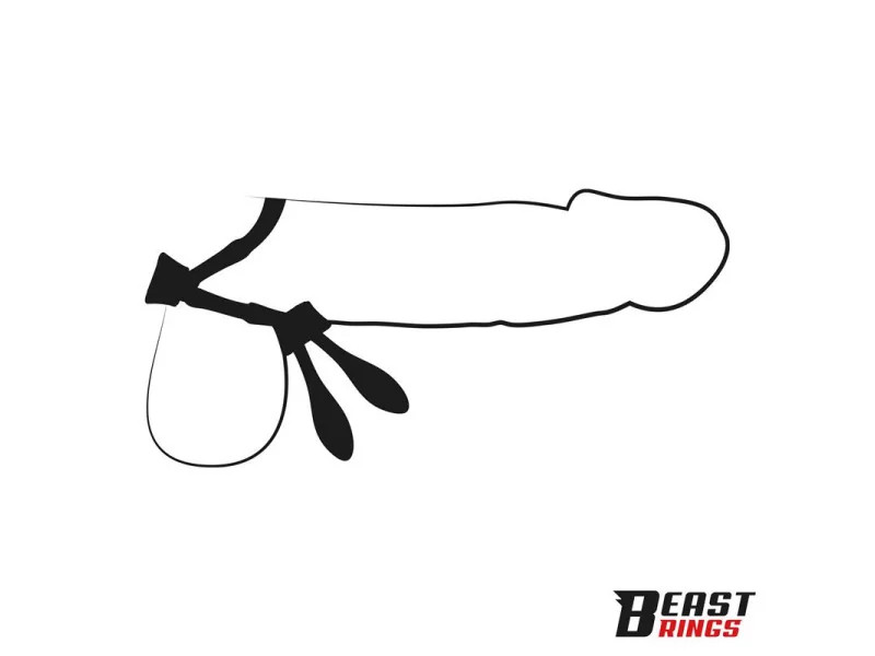 Lasso Anillo para el Pene Silicona Ajustable