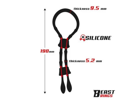 Lasso Anillo para el Pene Silicona Ajustable