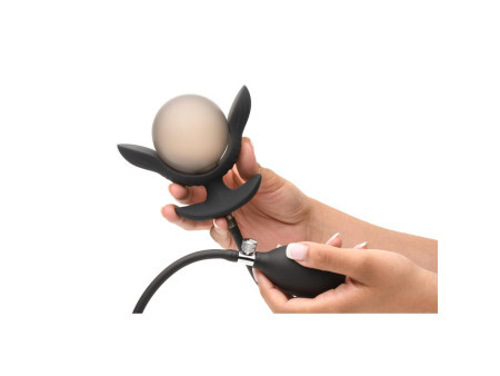 Dark Pearl Plug Anal con Inflado y Vibracion con Control Remoto