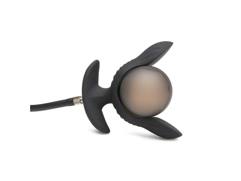 Dark Pearl Plug Anal con Inflado y Vibracion con Control Remoto