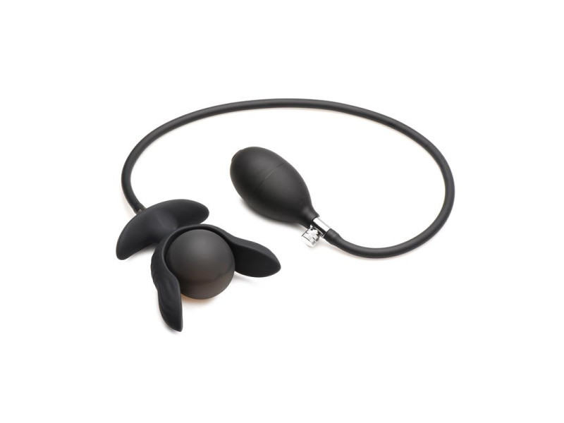 Dark Pearl Plug Anal con Inflado y Vibracion con Control Remoto