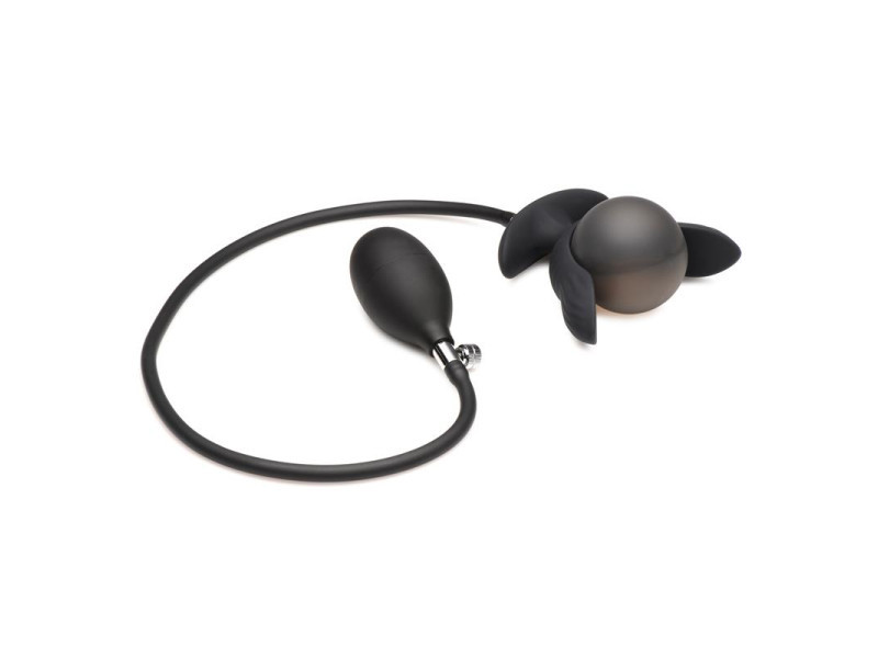 Dark Pearl Plug Anal con Inflado y Vibracion con Control Remoto