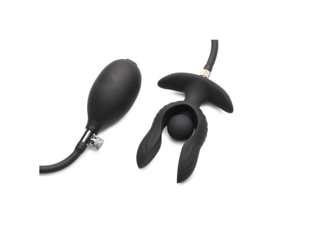 Dark Pearl Plug Anal con Inflado y Vibracion con Control Remoto