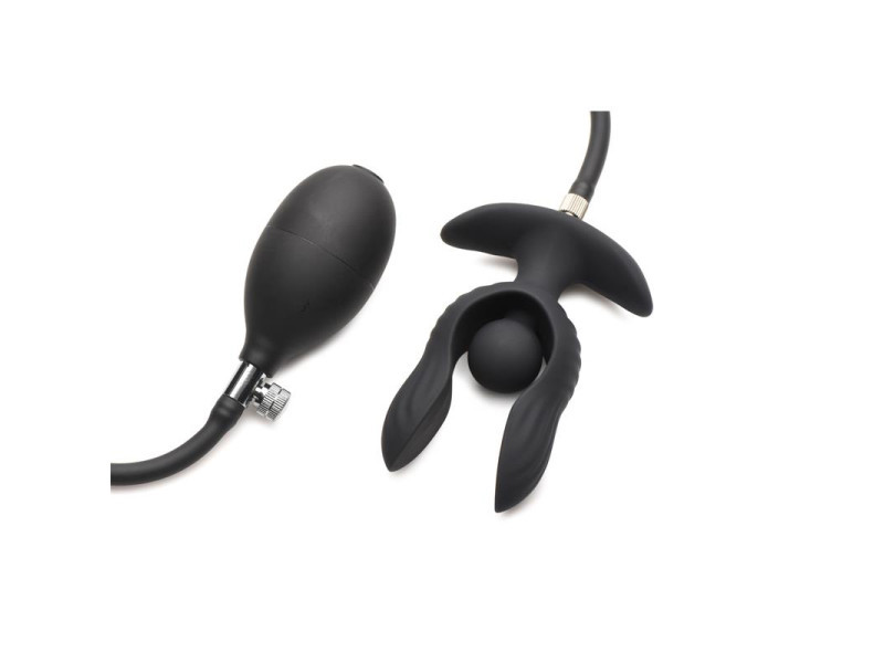 Dark Pearl Plug Anal con Inflado y Vibracion con Control Remoto