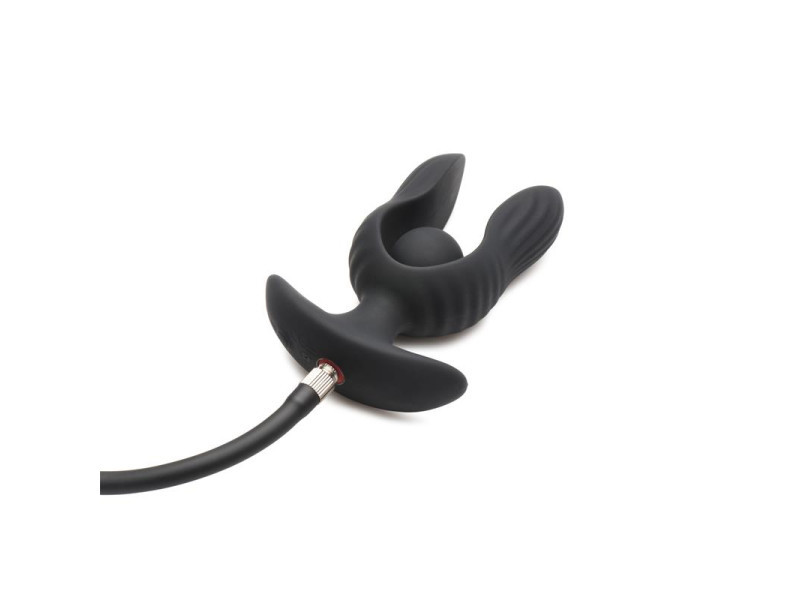 Dark Pearl Plug Anal con Inflado y Vibracion con Control Remoto