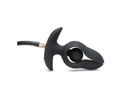 Dark Pearl Plug Anal con Inflado y Vibracion con Control Remoto