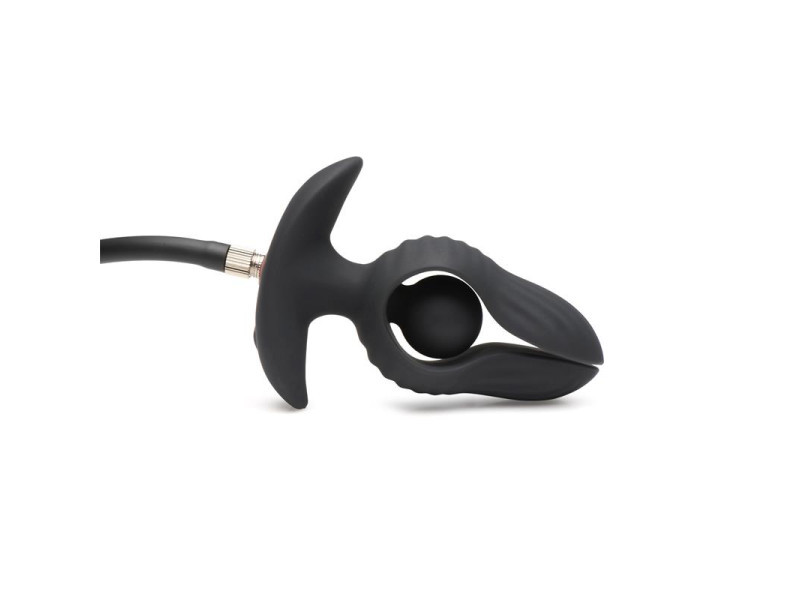 Dark Pearl Plug Anal con Inflado y Vibracion con Control Remoto