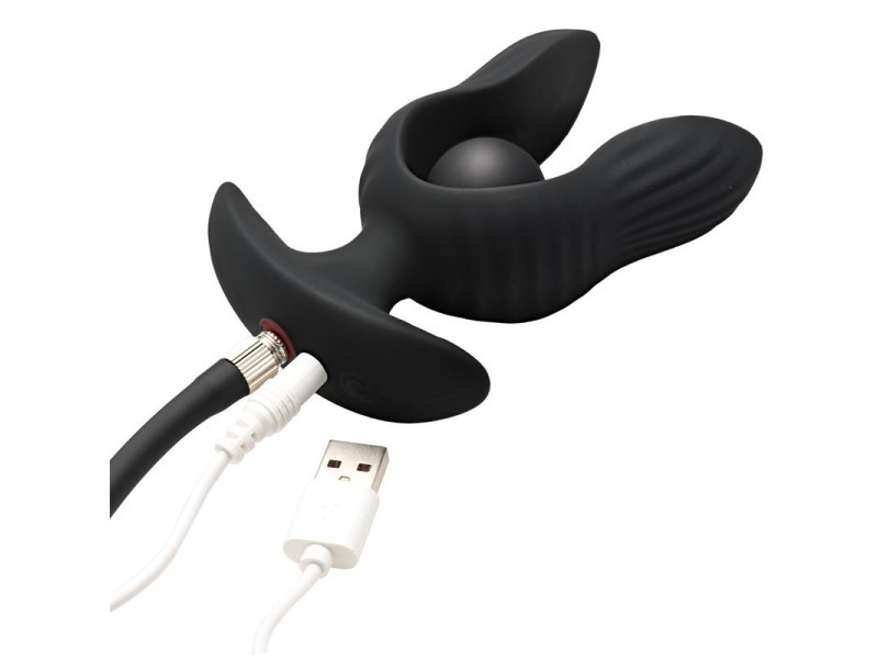 Dark Pearl Plug Anal con Inflado y Vibracion con Control Remoto