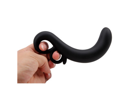 Estimulador Punto G Two Finger Silicona Negro