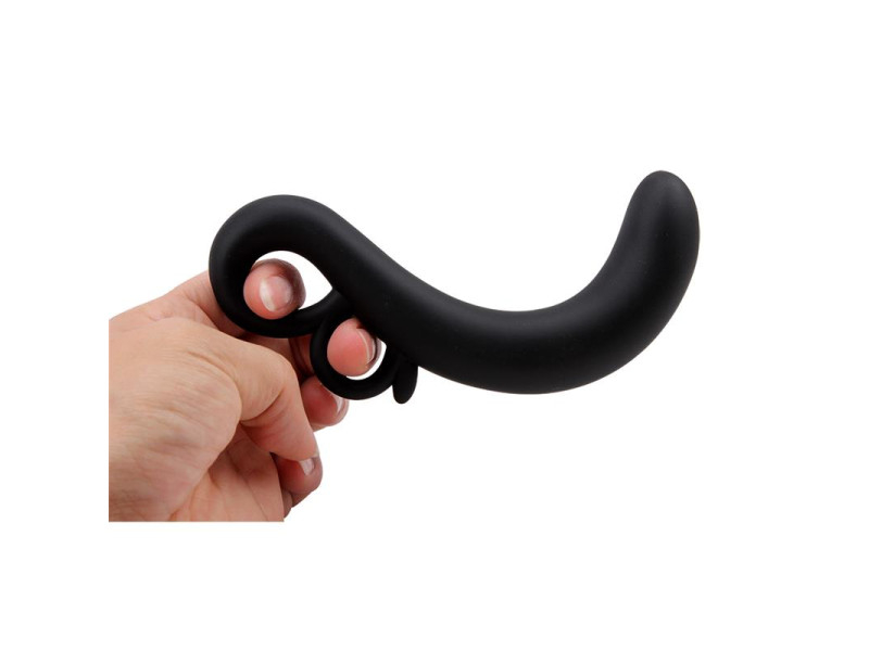 Estimulador Punto G Two Finger Silicona Negro