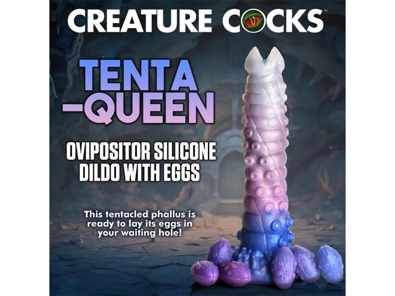 Tenta Queen Dildo Ovipositor con 6 Huevos