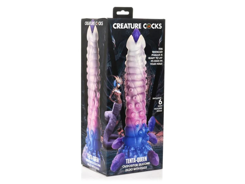 Tenta Queen Dildo Ovipositor con 6 Huevos