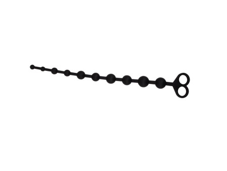 Cadena Anal 308 x 24 cm Silicona Negro