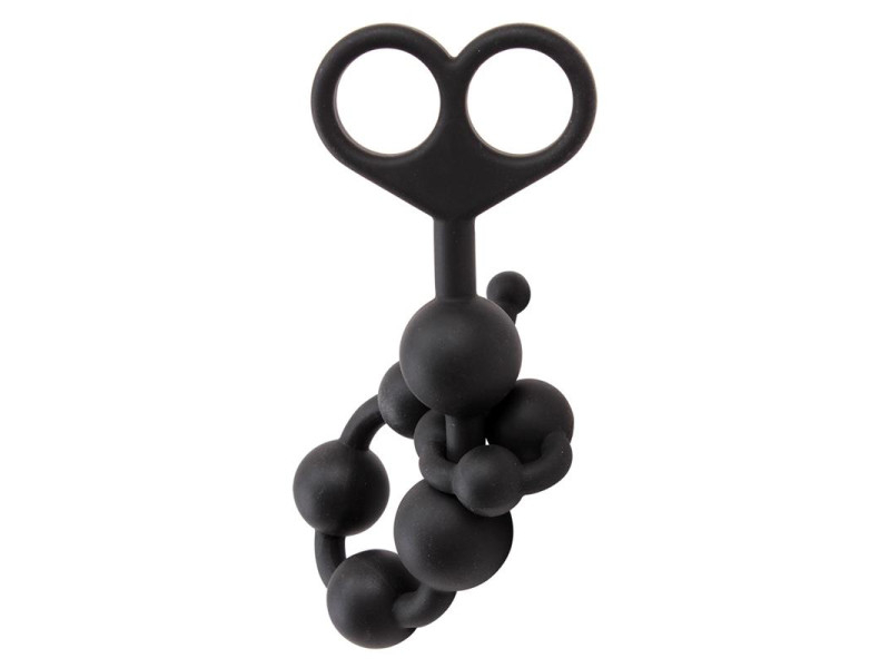 Cadena Anal 308 x 24 cm Silicona Negro