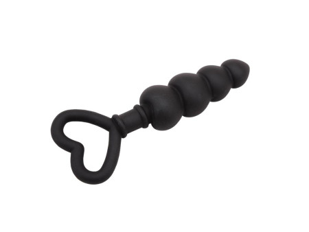 Mini Cadena Anal 156 x 34 cm Silicona Negro