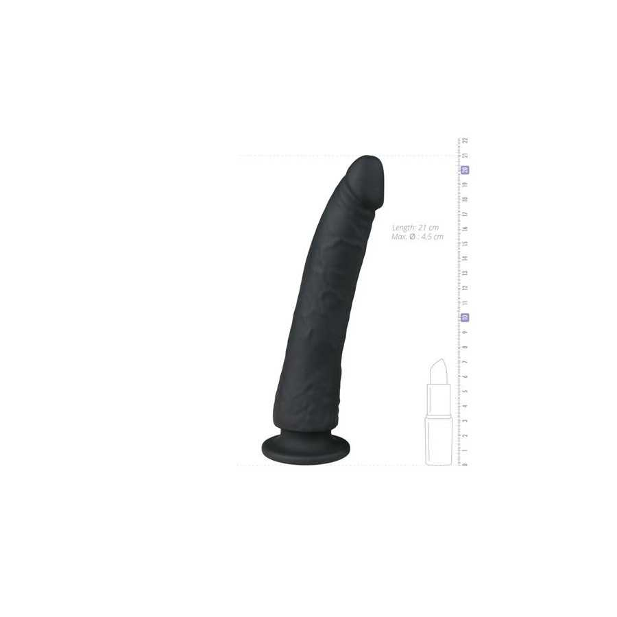 Pene Realistico Silicona Negro 21 cm