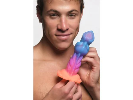 Aqua Cock Dildo Brilla en la Oscuridad Silicona