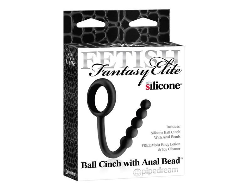 Fetish Fantasy Elite Perlas Anales con Anillo Testicular Negro