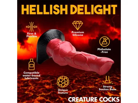 Hell Hound Dildo Silicona 19 cm 75