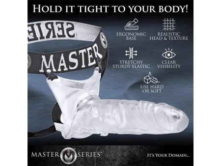 Grand Mamba XL Suspensorio con Dildo Hueco Transparente