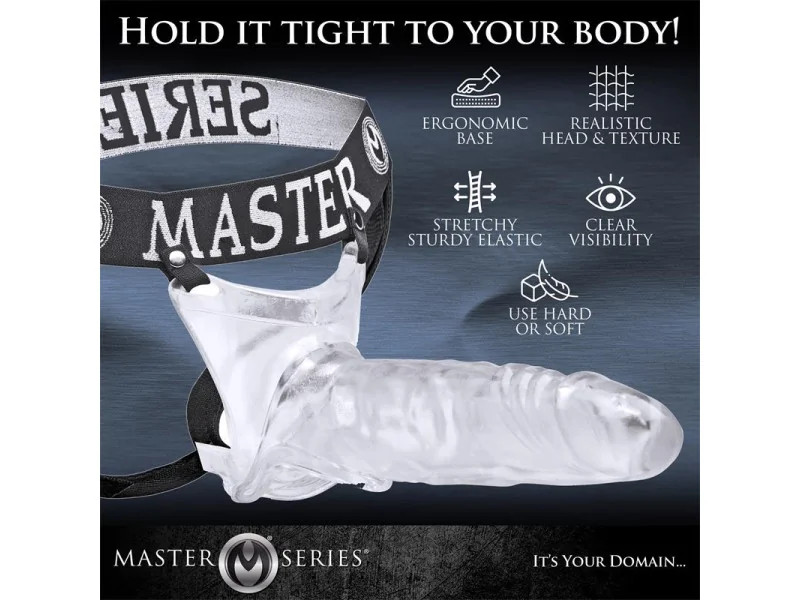 Grand Mamba XL Suspensorio con Dildo Hueco Transparente
