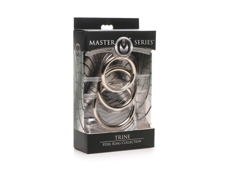 Trine Set 3 Anillos de Acero