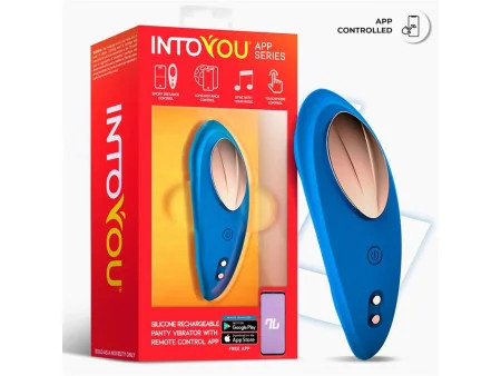Vibrador de Braguita con APP Silicona Azul