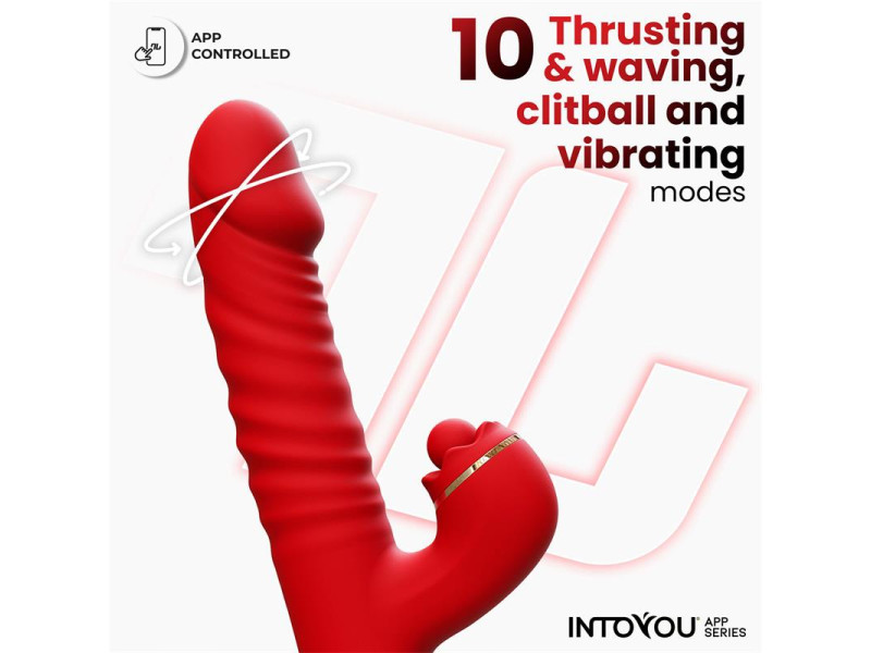 Ascen Vibrador con Thrusting y Waving y APP USB Magnetico