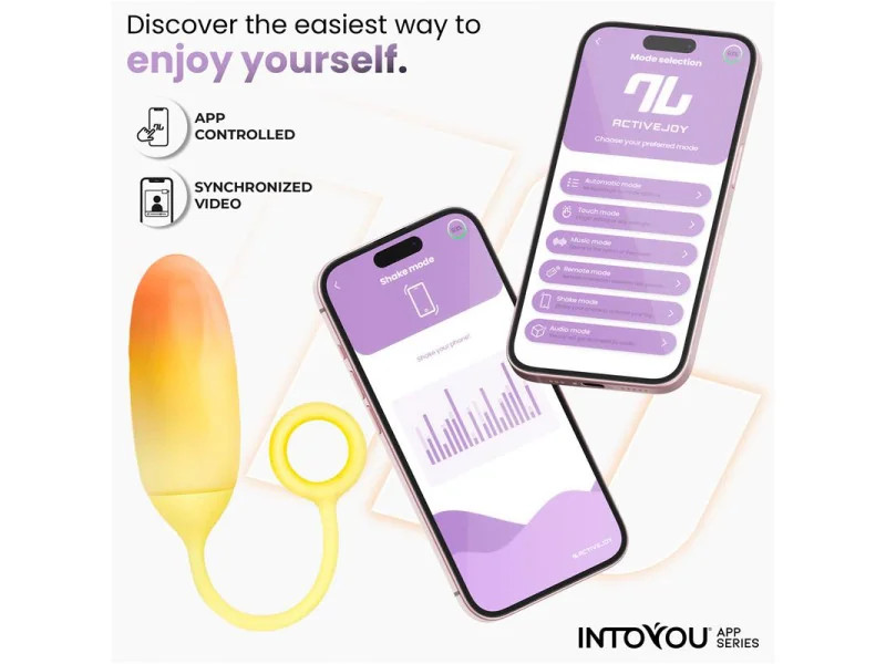 Huevo Silicona Doble Capa con APP Amarillo Naranja