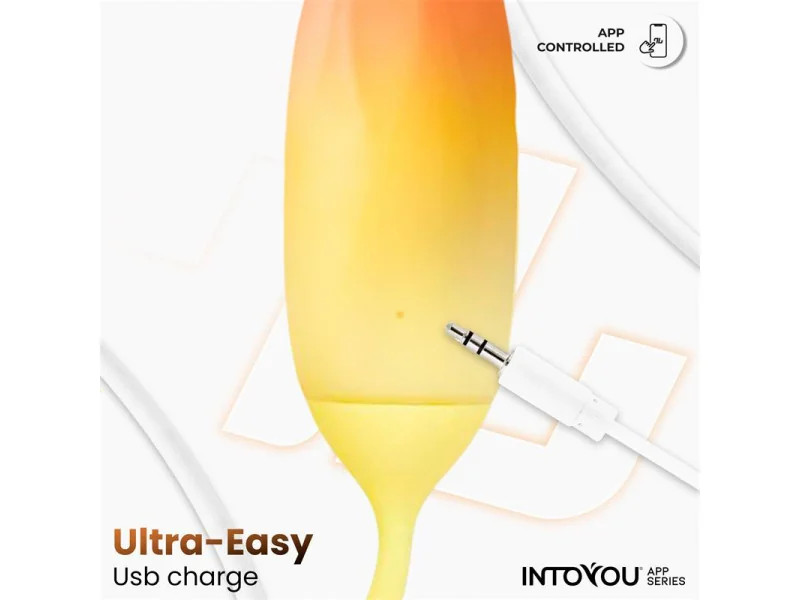 Huevo Silicona Doble Capa con APP Amarillo Naranja