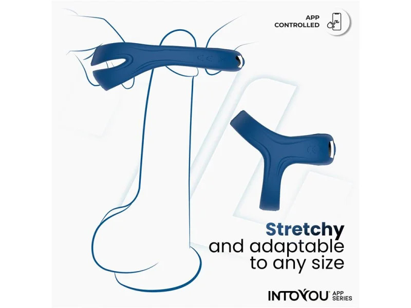 Rank Anillo Vibrador con App Azul