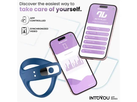 Rank Anillo Vibrador con App Azul Rank Anillo Vibrador con App Azul