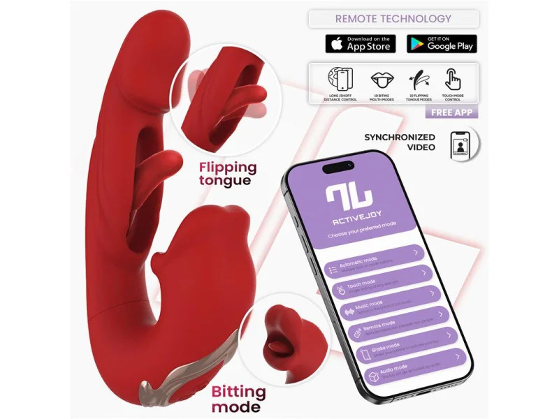 Mouty Vibrador Funcion Mordisqueo y Flipping con App Mouty Vibrador Funcion Mordisqueo y Flipping con App