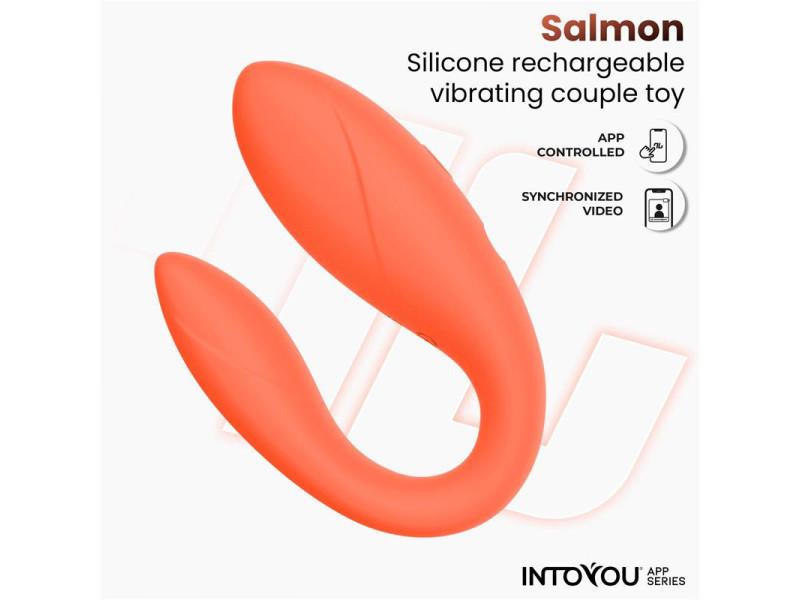 Juguete para Parejas con APP Flexible Salmon