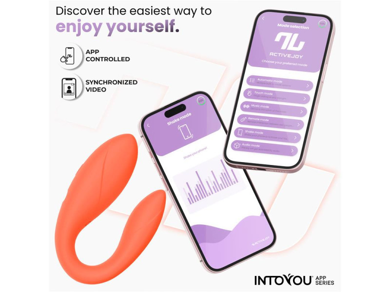 Juguete para Parejas con APP Flexible Salmon