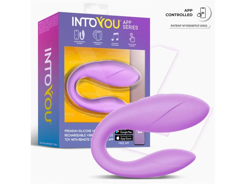 Juguete para Parejas con APP Flexible Silicona Lavanda