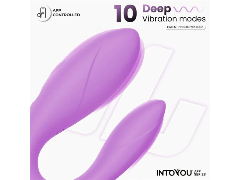 Juguete para Parejas con APP Flexible Silicona Lavanda