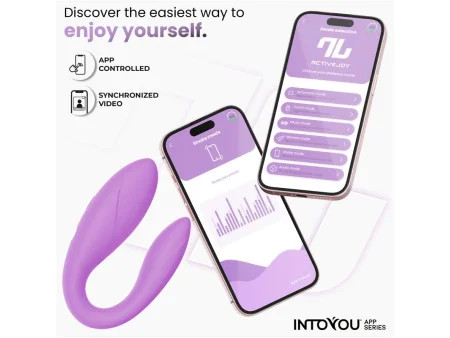 Juguete para Parejas con APP Flexible Silicona Lavanda