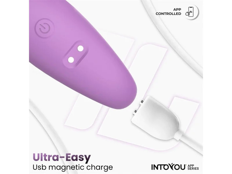 Juguete para Parejas con APP Flexible Silicona Lavanda