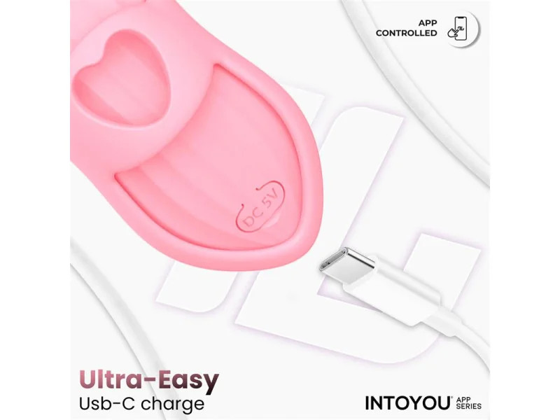 Laia Estimulador de Dedo con Calor y Funda con APP Rosa