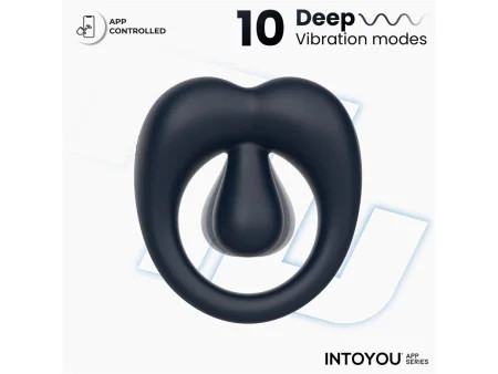 Kenny Anillo Vibrador con Estimulador de Clitoris y APP Azul Noche