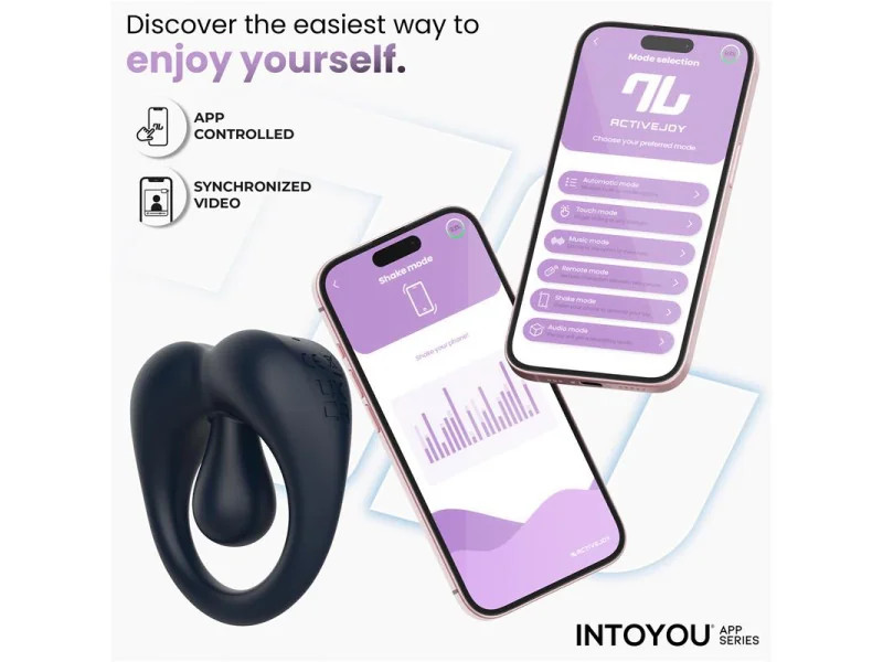 Kenny Anillo Vibrador con Estimulador de Clitoris y APP Azul Noche