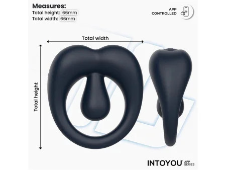 Kenny Anillo Vibrador con Estimulador de Clitoris y APP Azul Noche