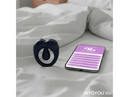 Kenny Anillo Vibrador con Estimulador de Clitoris y APP Azul Noche