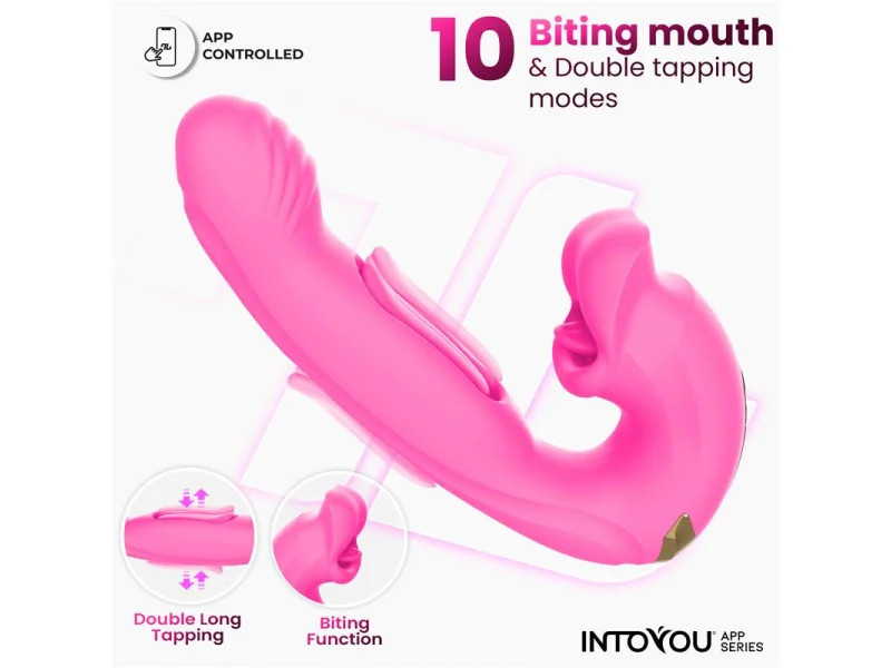 Bimby Vibrador con Mordisqueo y Lengua Doble Tapping con APP